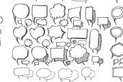 500++  Speech bubbles doodle vet set, a Graphic by TKDoodle (Thumbnail 3 of 4)