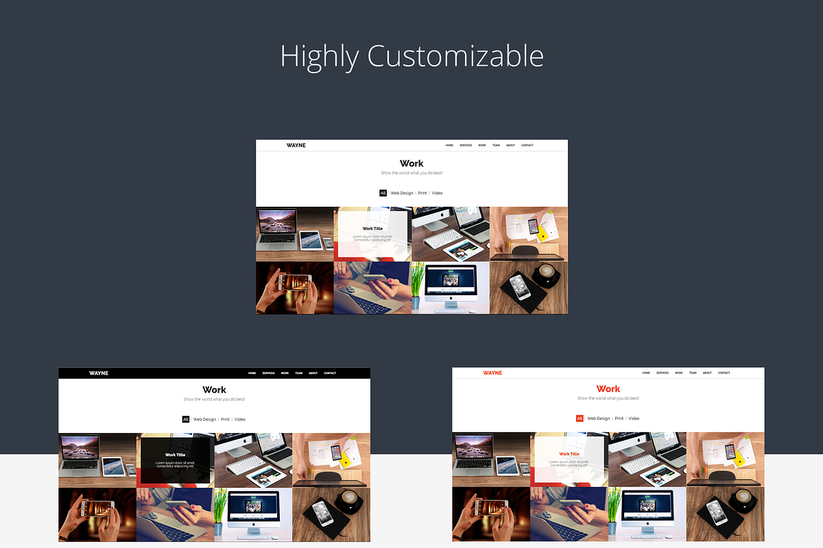 Wayne - Bootstrap HTML5 Theme, a Bootstrap Template by JoaoRibau (Photo 4 of 4)