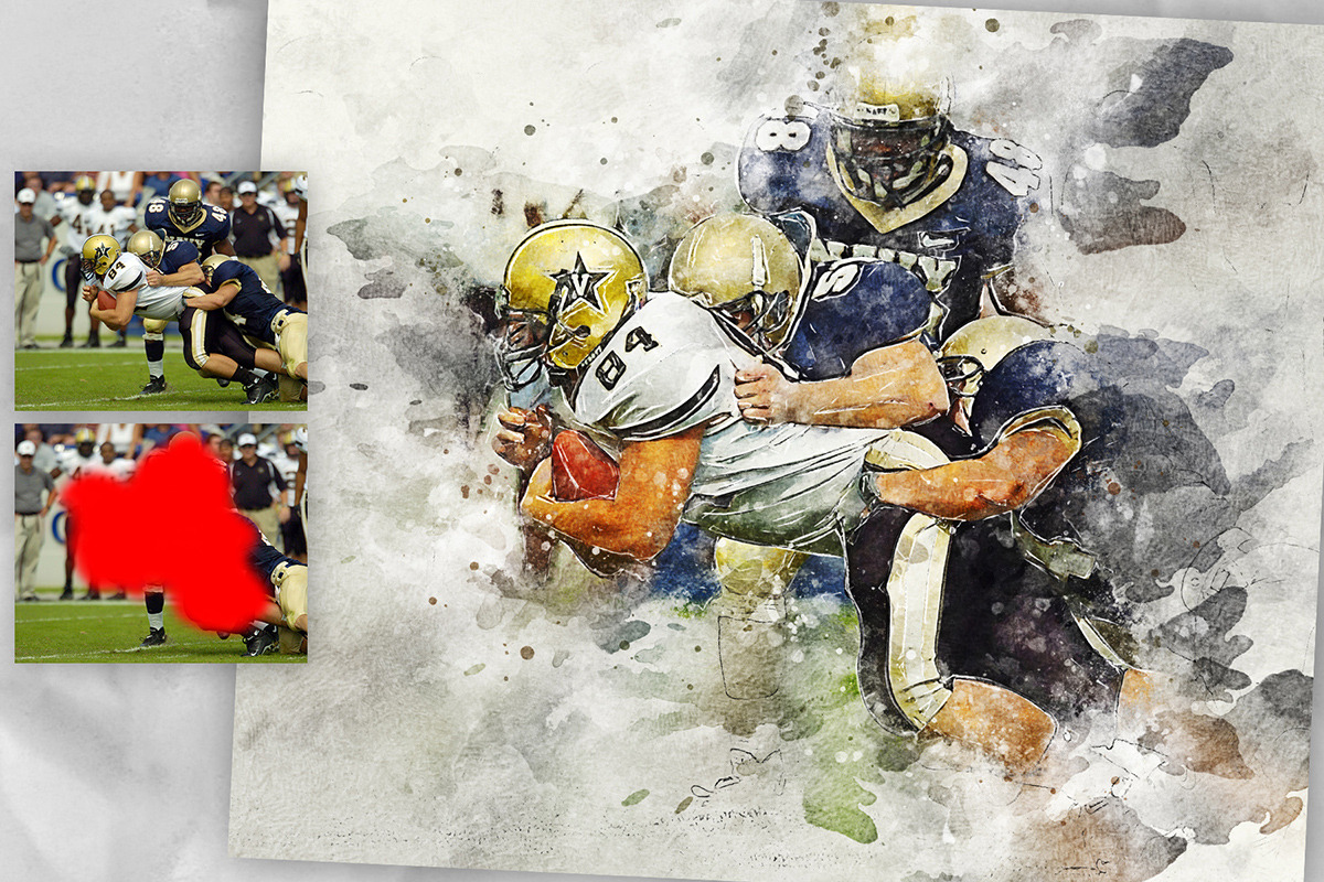 SplatterWatercolor2 Photoshop Action, an Action Add-On by GorynArt (Photo 16 of 27)