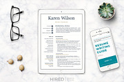 Sales Resume and Cover Letter, CV, a Resume Template by HIRED Design Studio (Thumbnail 8 of 12)