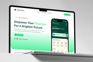 Green Bank - SaaS Framer Template