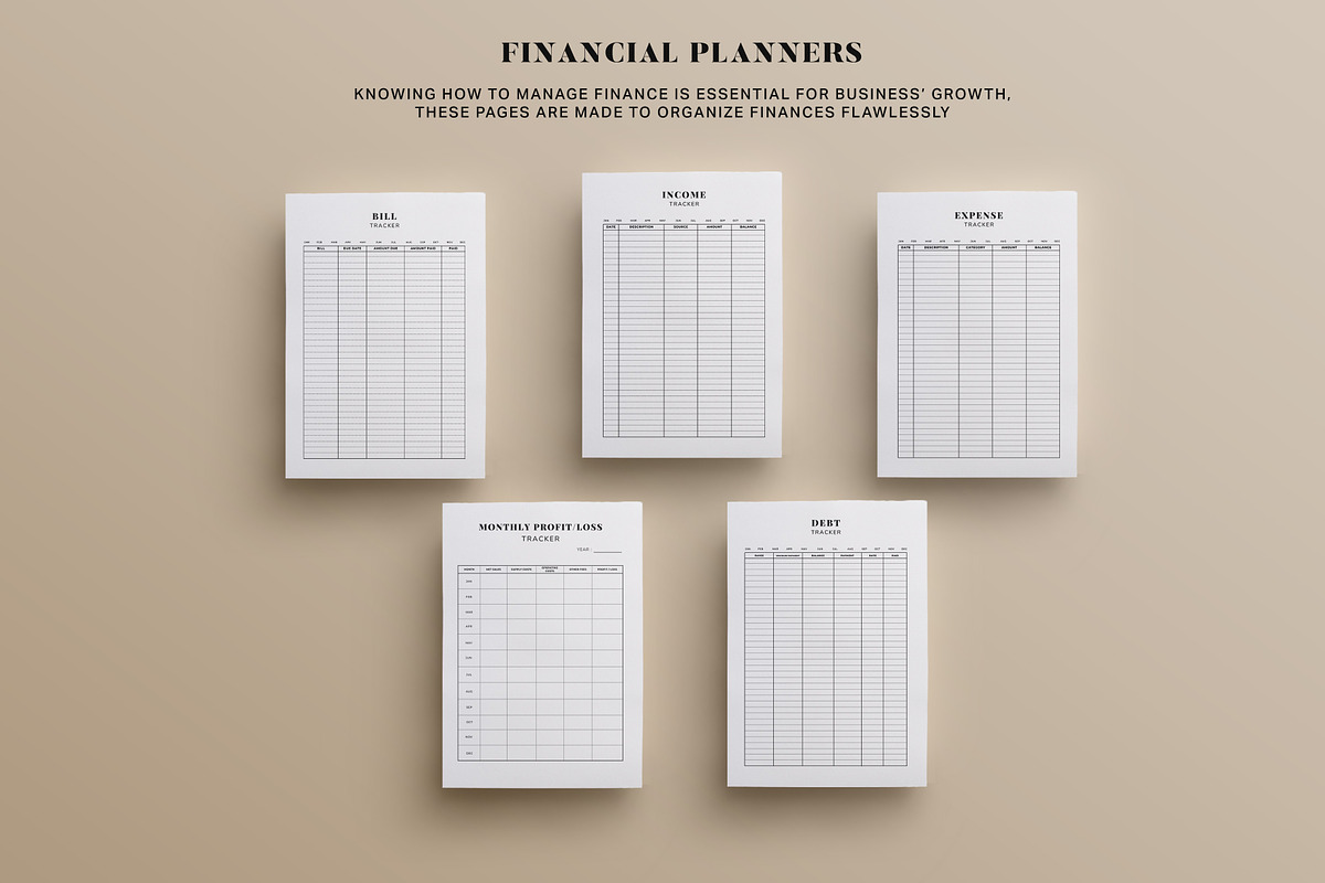 Complete Business Planner Bundle, a Print Template by CVR Presets (Photo 4 of 8)