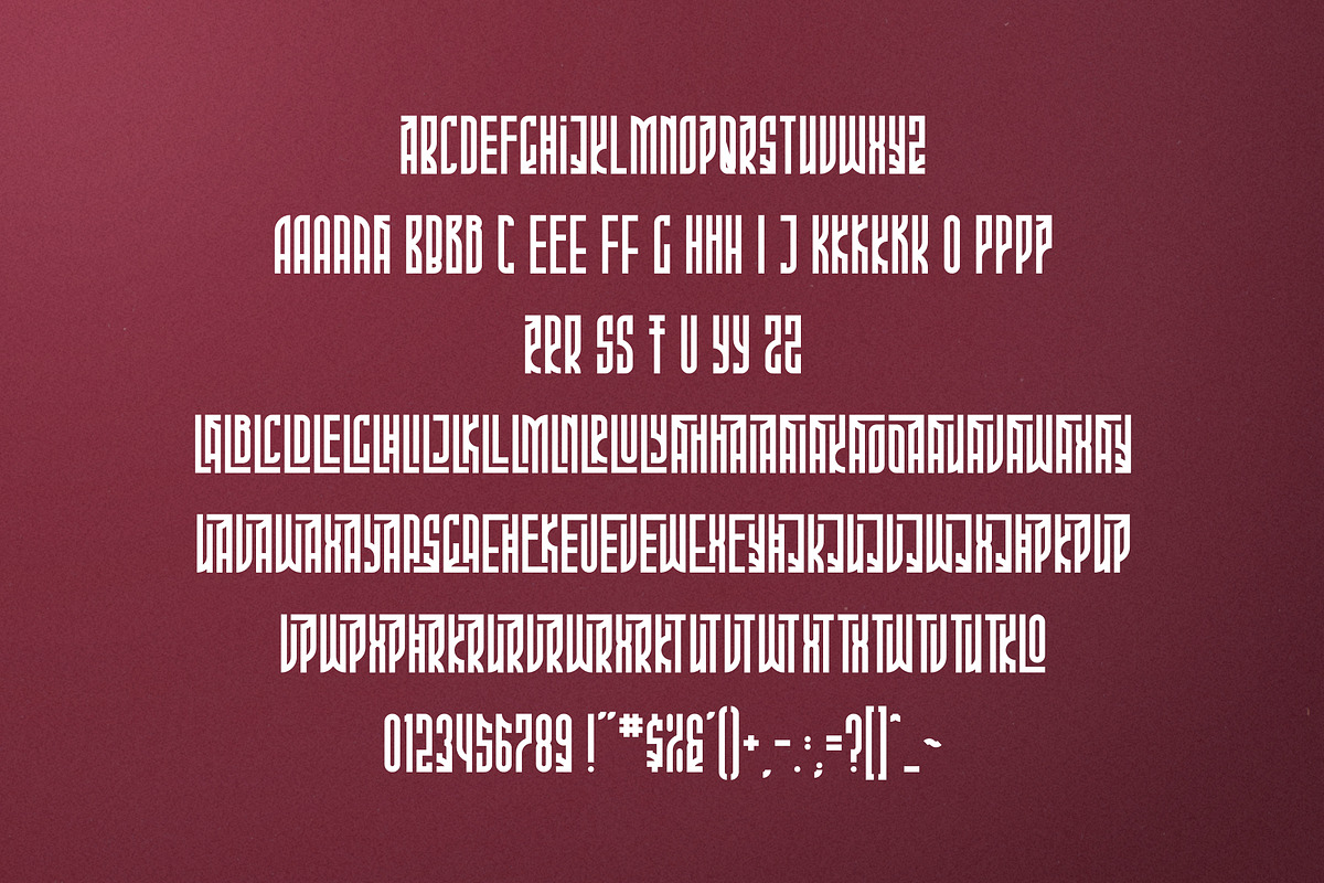 Phoeniks - Display font preview 7