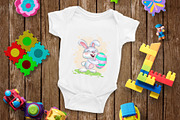 Cheerful easter bunny. Tshirt, PNG., an Animal Illustration by KENO Mascots (Thumbnail 3 of 5)