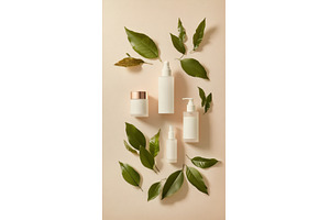 Natural skincare with leaves, a Beauty & Fashion Photo by Beautiful things