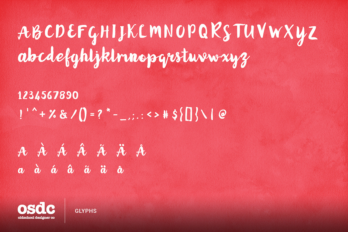 Tweety, a Script Font by oldschool designer co