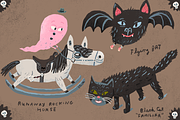 5 Freaky Halloween Illustrations, an Illustration by Stephanie K. Birdsong (Thumbnail 2 of 3)