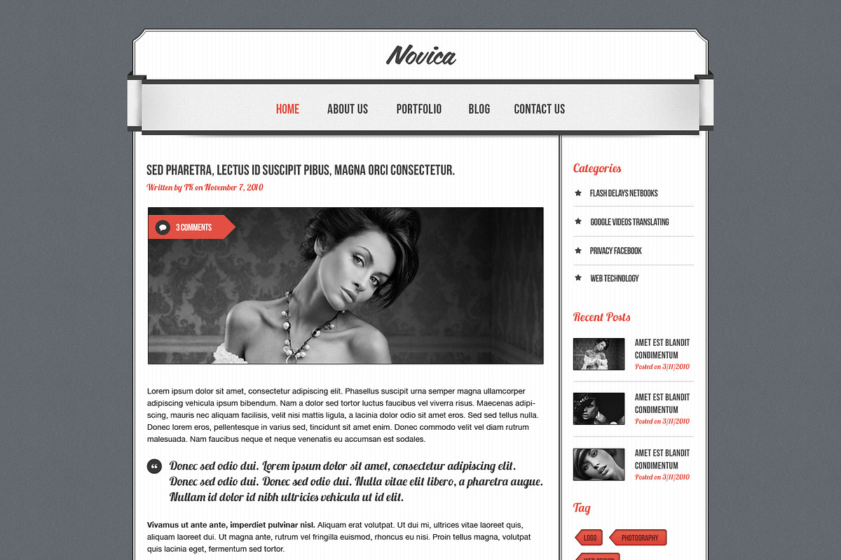 Novica PSD template, a Websites & App Template by cssmania (Photo 5 of 5)