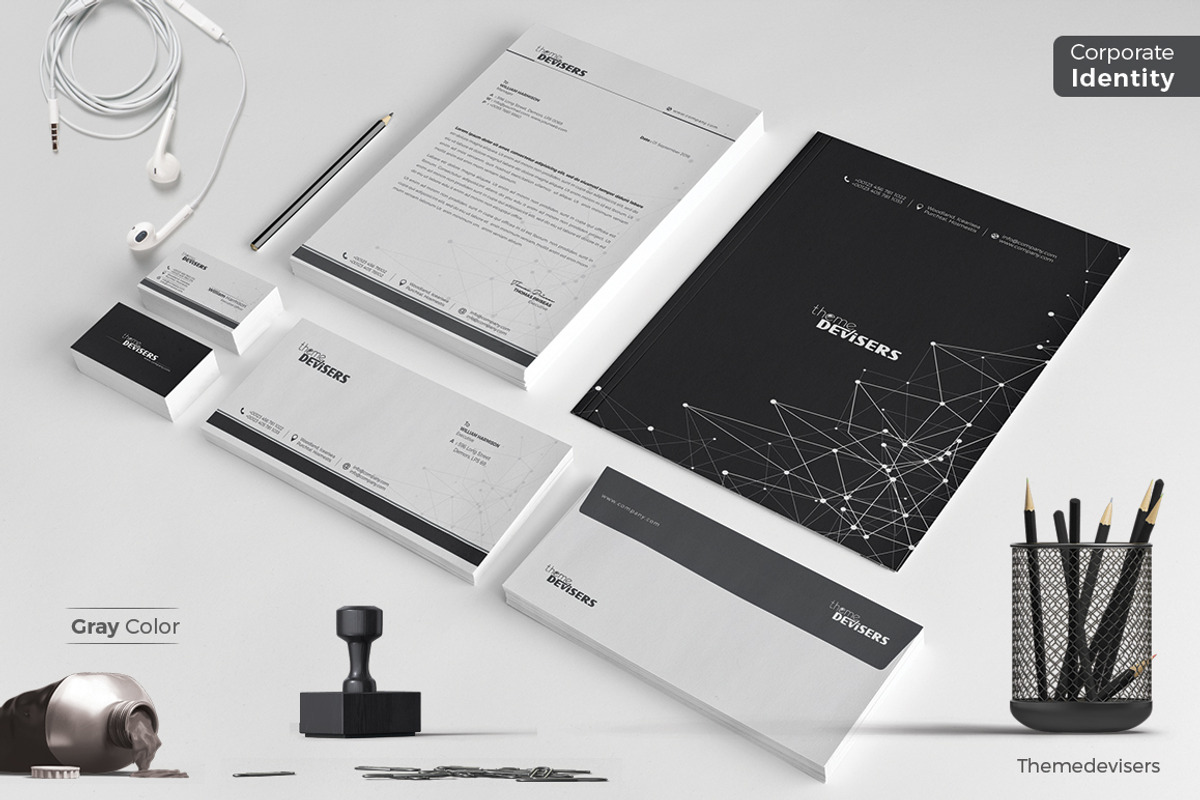 Corporate Identity, a Stationery Template by ThemeDevisers (Photo 11 of 12)
