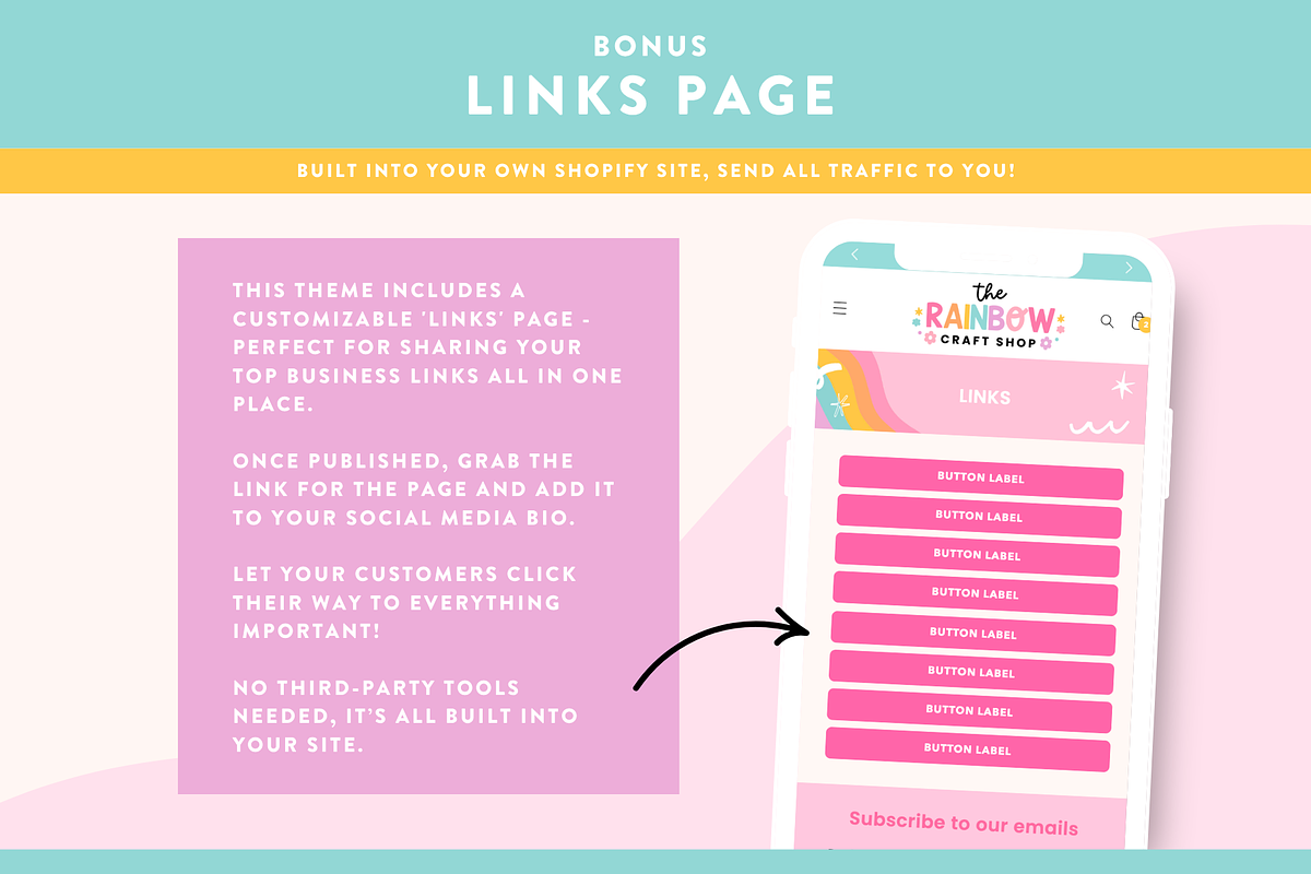 Rainbow Shopify Theme for Craft, a Shopify Template by Design Pixie (Photo 9 of 11)