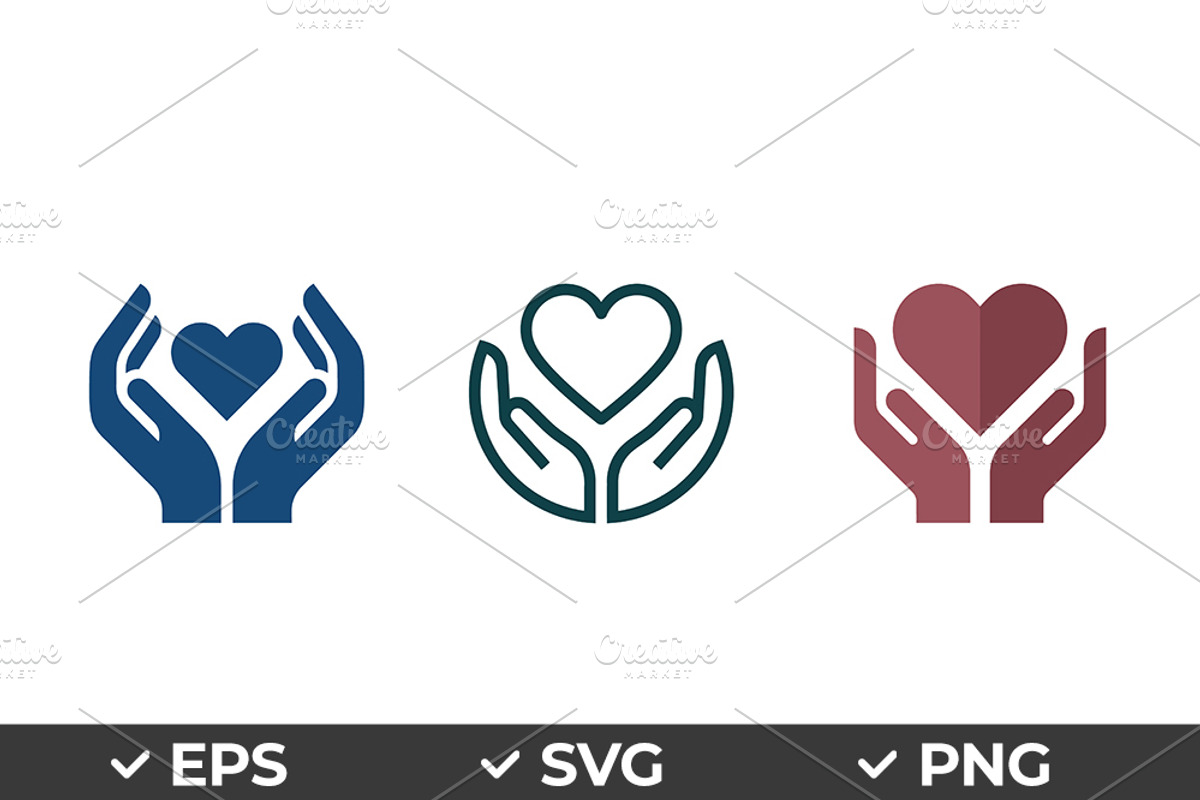 Hands Holding Heart Care Vector Icon, an Object Graphic by Artonix (Photo 1 of 3)