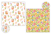 Pastel Spring Easter Bunny Pattern, a Pattern Graphic by CreativeChristiana (Thumbnail 4 of 8)