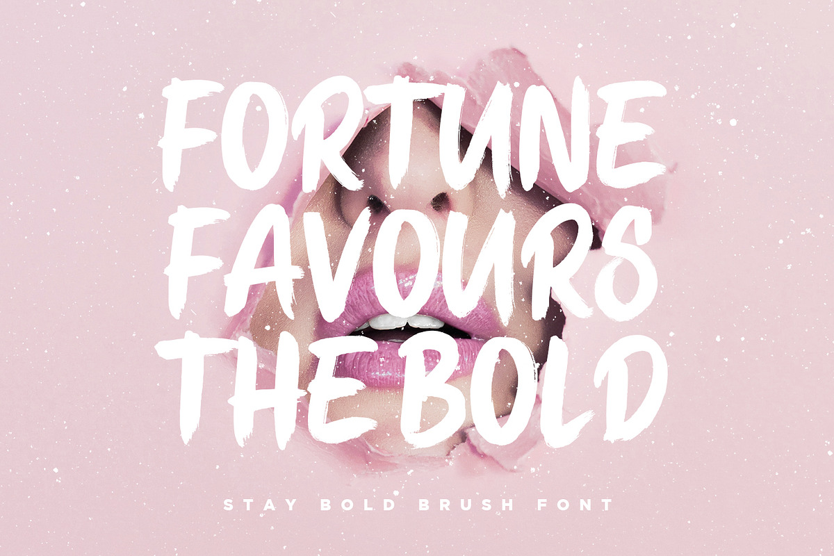 STAY BOLD Brush Font preview 2