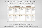 Google Sheets Wedding Seating Chart, a Templates & Theme by BRANDcontent (Thumbnail 2 of 6)
