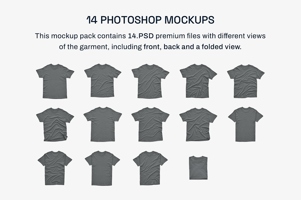 Gildan Mens Adult T-Shirt Mockups, a Shirt Mockup by GraphicHero (Photo 2 of 9)