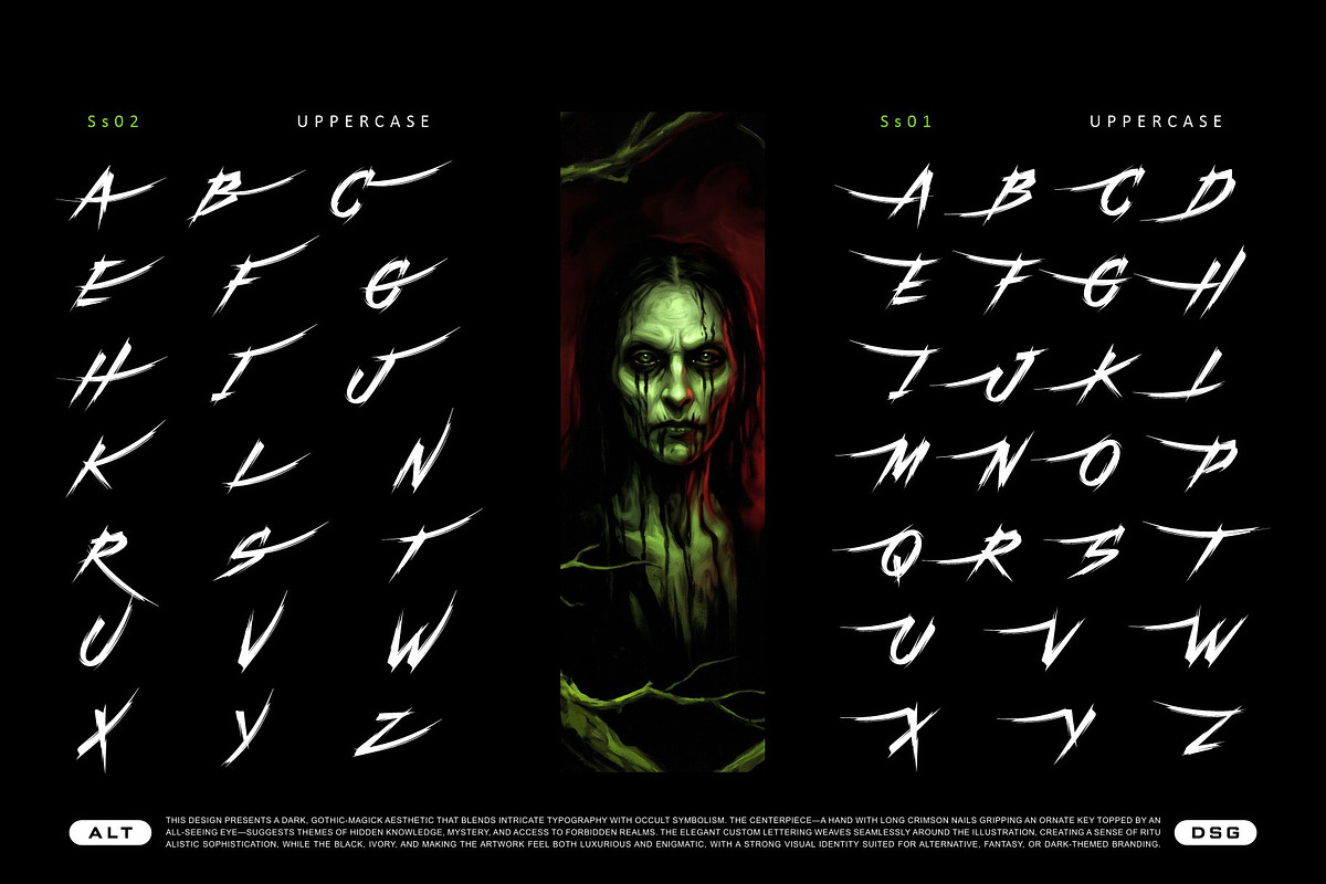 Trash Brutal Typeface, a Script Font by alit design (Photo 3 of 20)