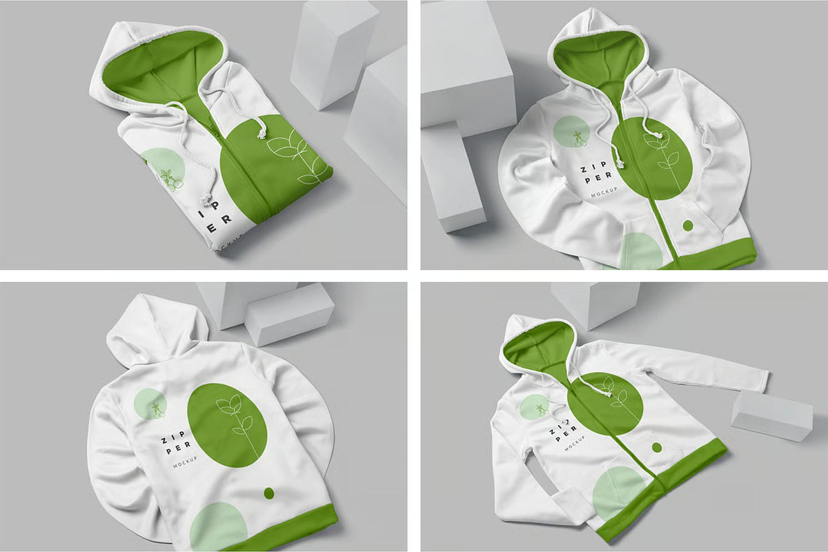 Zipper Hoodie Mockup Templates, a Hoody Mockup by megostudi0 (Photo 1 of 6)