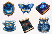 Watercolor Midnight Reverie Clipart, an Illustration by Dream Creation (Thumbnail 7 of 7)