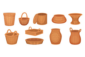 Basket. Decorative bowls for fruits, an Illustration by Onyx