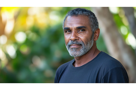middle aged Guyanese man enjoying a, a Person Photo by Lermont51