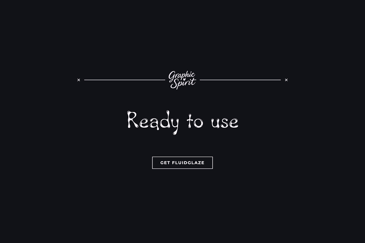 Fluidglaze Liquid Display Font, a Handwritten Font by Graphic Spirit (Photo 8 of 8)