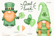 St Patricks Day Gnome Irish Clipart, an Illustration by ekossa_art (Thumbnail 4 of 6)