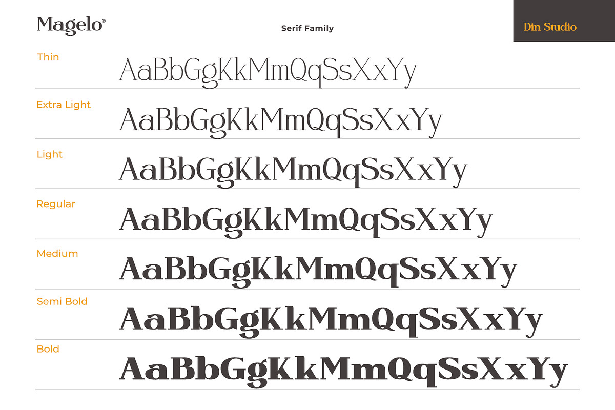 Magelo, a Serif Font by din-studio.com (Photo 2 of 16)