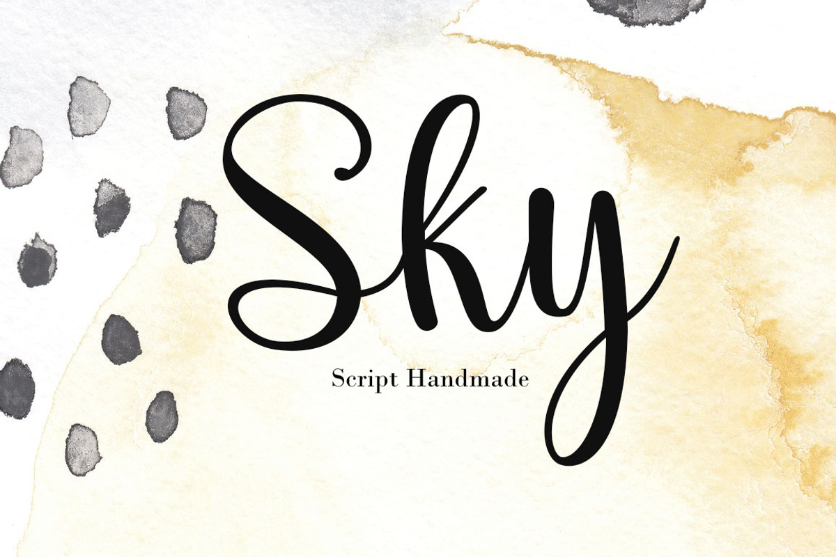 Sky Script, a Script Font by Genesis Lab (Photo 1 of 7)