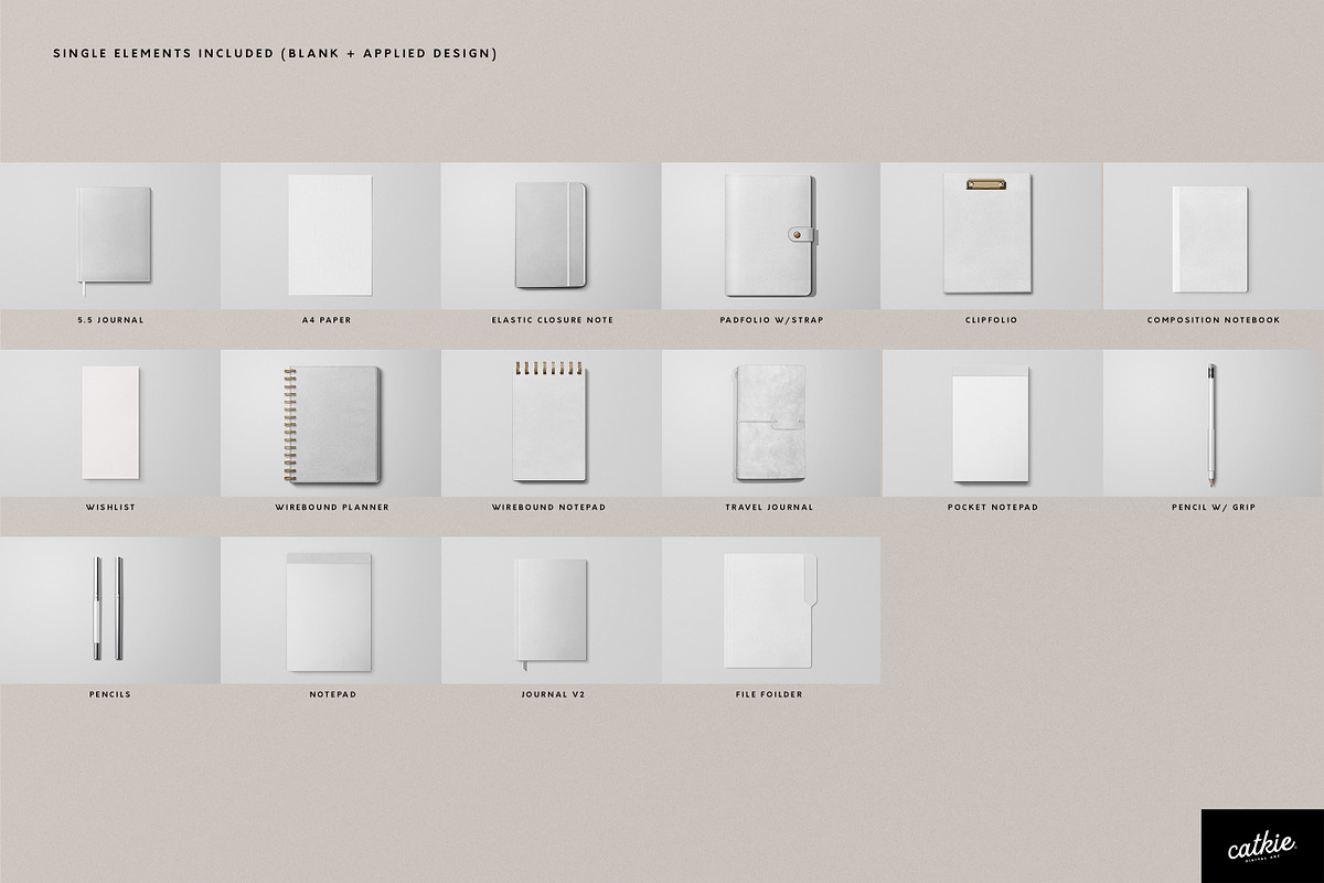 Leather Stationery Mockup Bundle, a Pens & Pencil Mockup by Catkie - Digital Art (Photo 6 of 29)