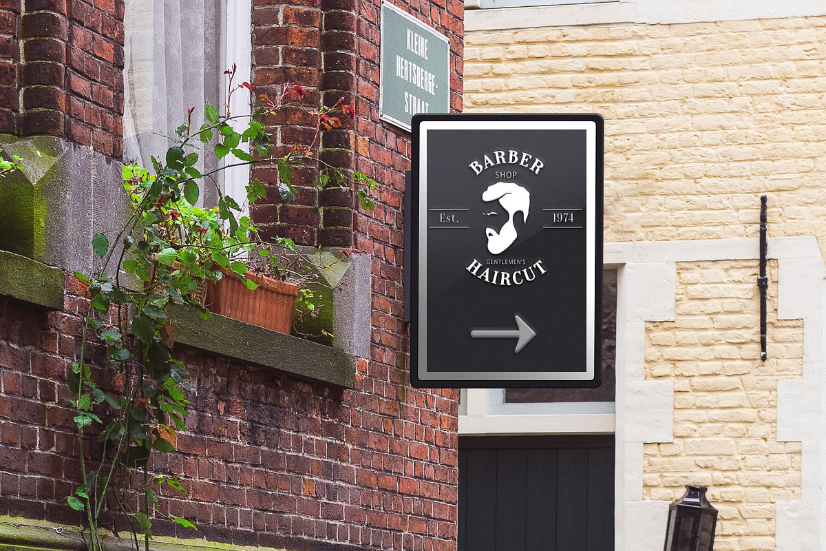 Barber Shop Logo, a Graphic by HubaStudio (Photo 2 of 2)