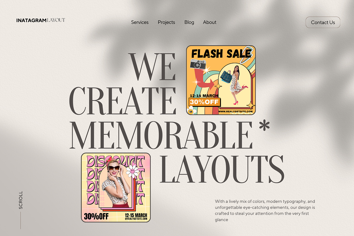 Instagram Post Template, a Social Media Template by Visuallay (Photo 3 of 10)