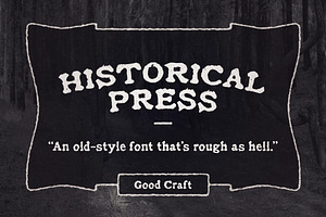 Historical Press Font