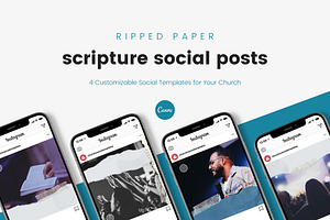 Ripped Social Canva Template