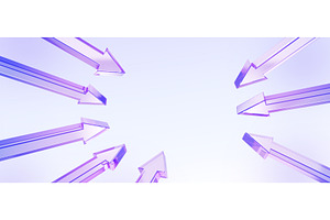 Radial glass circular arrows 3d, a Background Graphic by Marozhkastudio