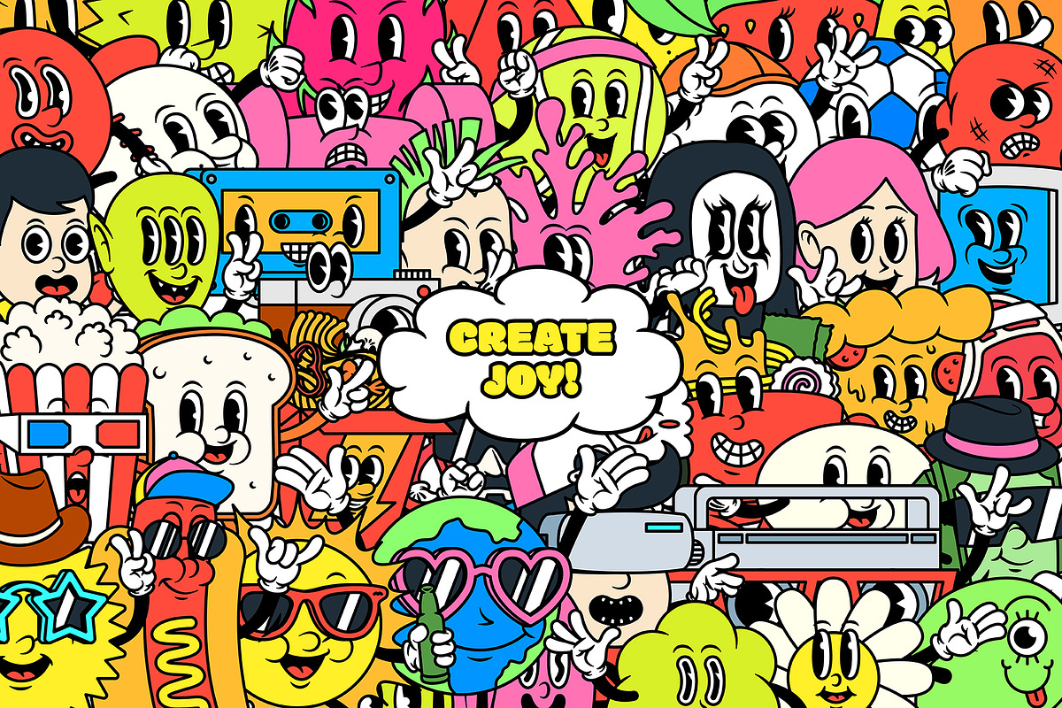 Cartoon Characters, The Bundle, an Illustration by The Isian (Photo 126 of 126)