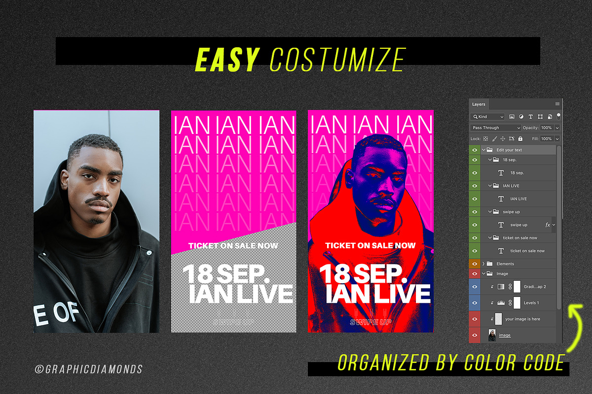 Instagram Stories - Weekly Update, a Social Media Template by GraphicDiamonds (Photo 2 of 10)