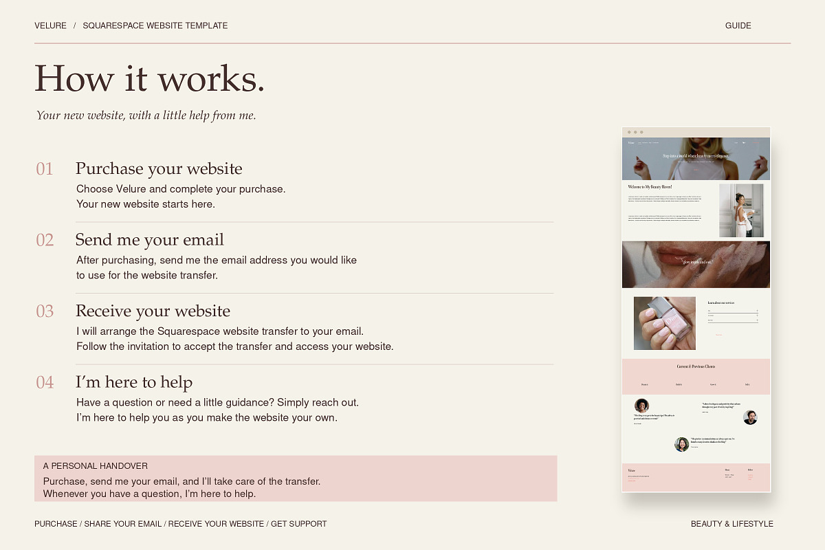Squarespace Website for Bloggers, a Squarespace Template by Layl Atelier (Photo 8 of 8)