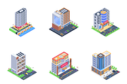 Urban Buildings Isometric, a Finance Illustration by Brickclay (Thumbnail 8 of 9)