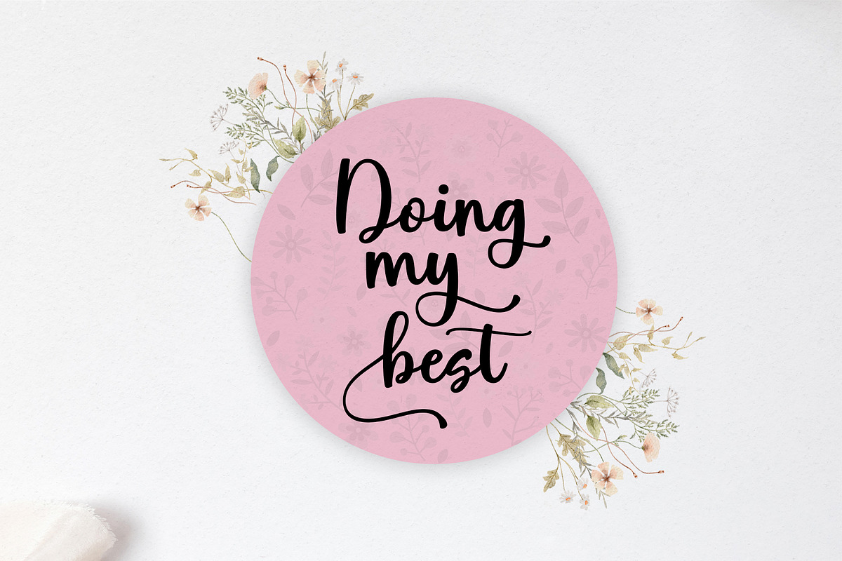 Hello Spring Script Font, a Script Font by moriztype (Photo 5 of 10)