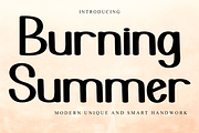 Burning Summer, a Script Font by FreshTypeINK (Thumbnail 1 of 8)