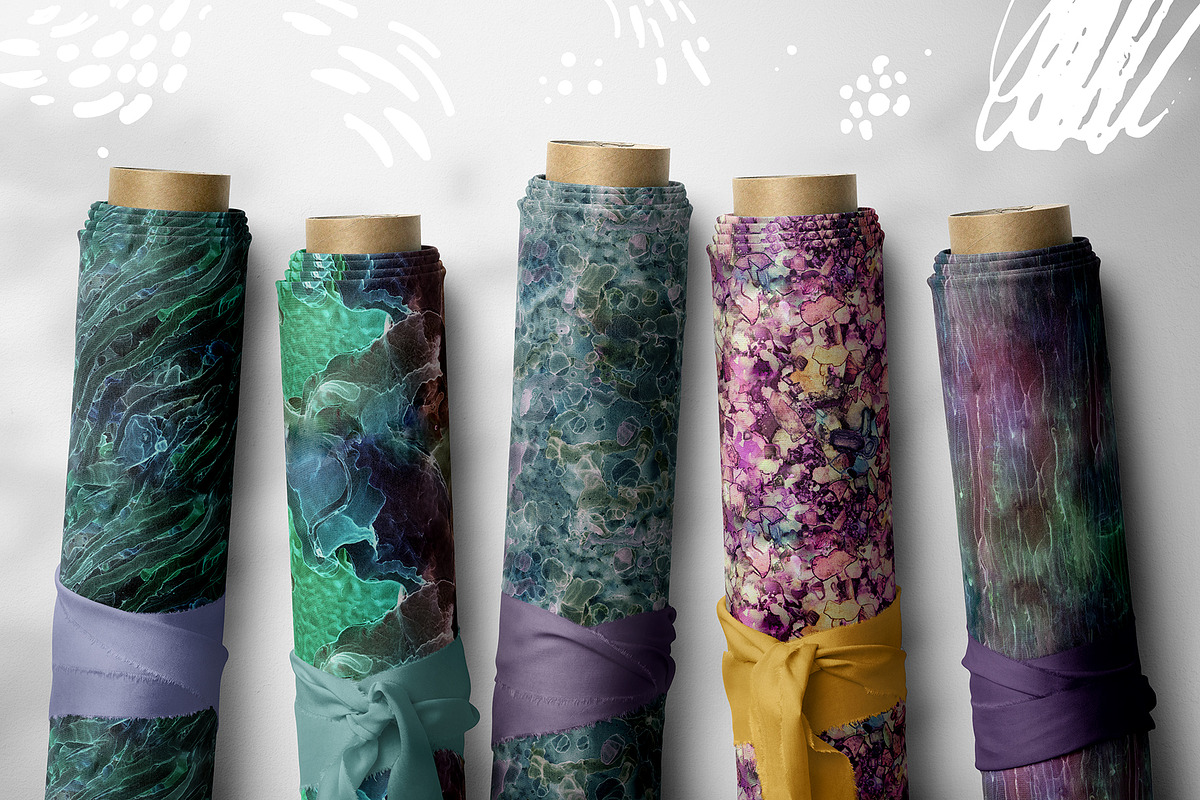 FLUORITE. Watercolor collection, a Pattern Graphic by Shusha Guna Art (Photo 5 of 13)