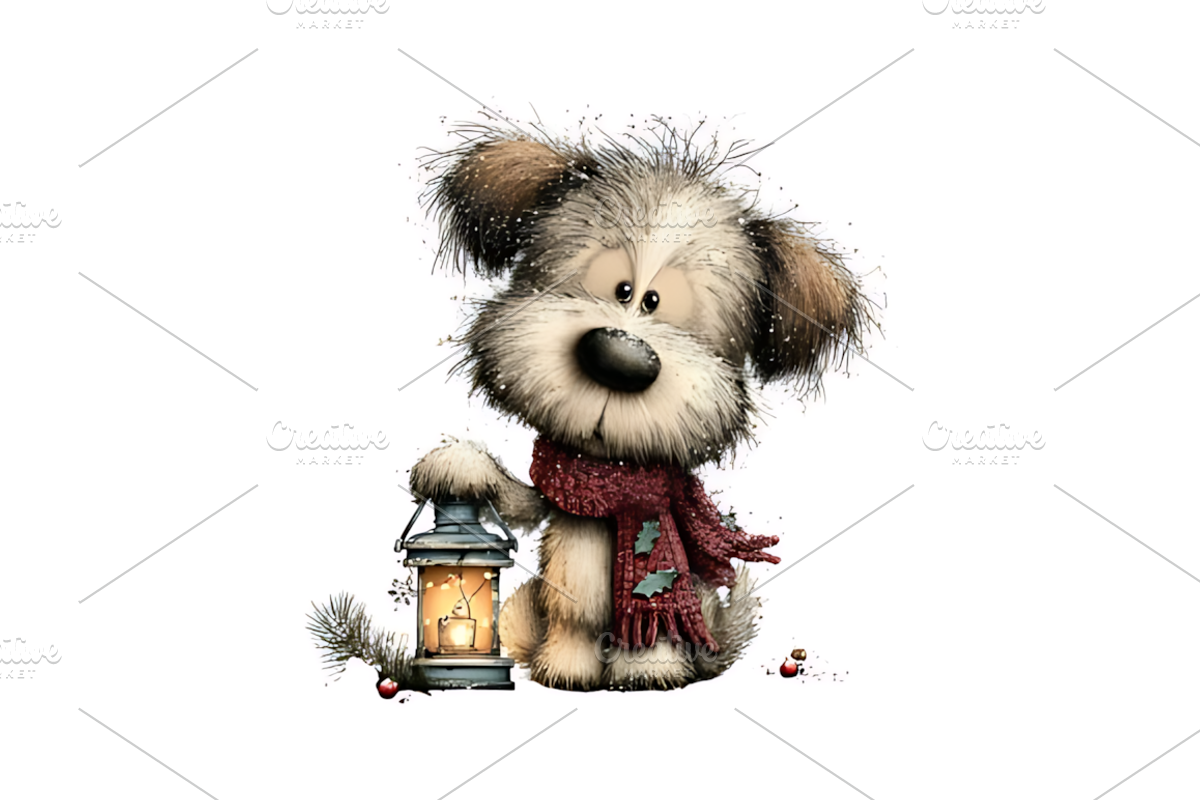 Classic Funny Christmas Clipart, a Seasonal Illustration by Design Art (Photo 4 of 4)