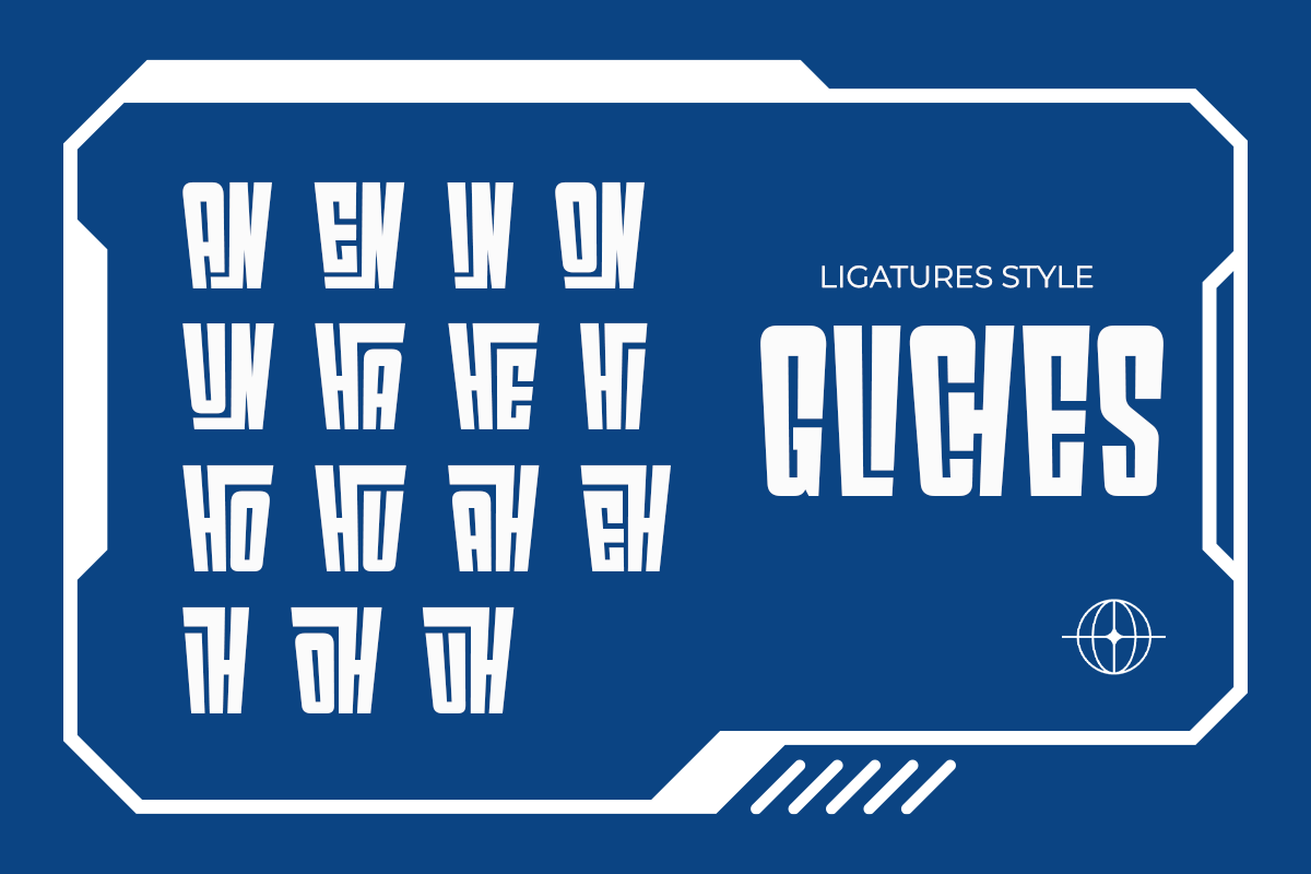 Gliches - Display Condensed Font, a Sans Serif Font by RagamKata (Photo 10 of 10)