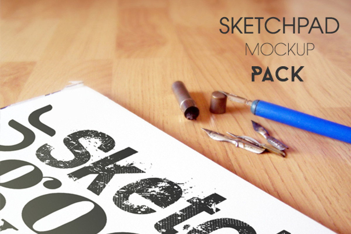 Sketchpad Mockup Pack, a Print Template by LuisFaus (Photo 9 of 10)