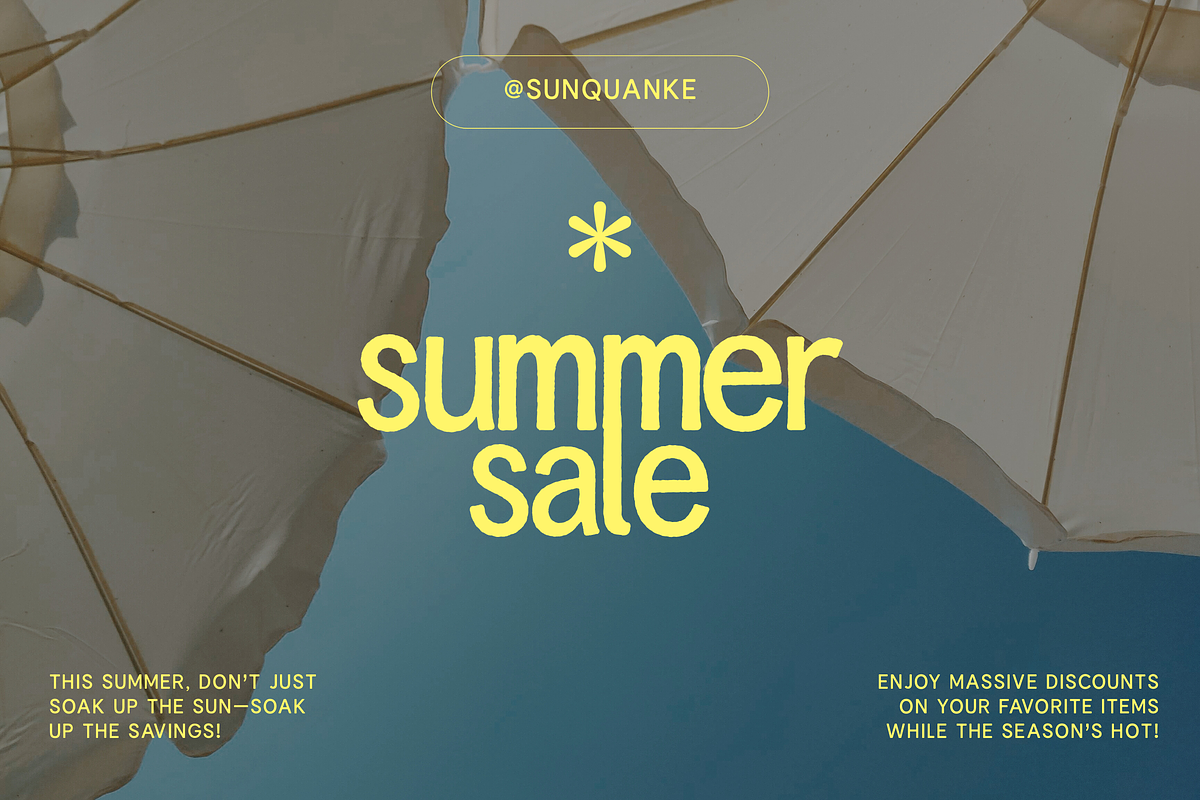 Sunquake - Shaky Display & Calm Font, a Sans Serif Font by Creacy Studio (Photo 8 of 11)