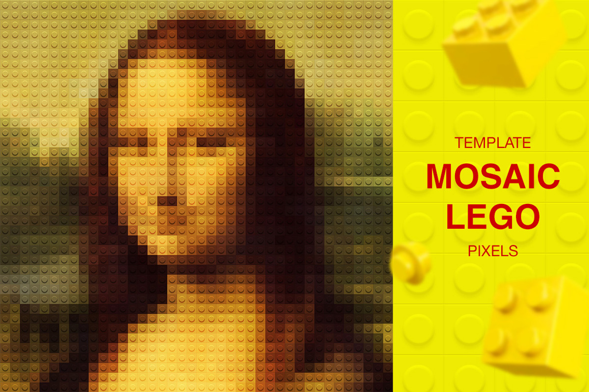 MOSAIC LECO | PSD template, a Texture Graphic by Sergey Serebrennikov (Photo 1 of 4)