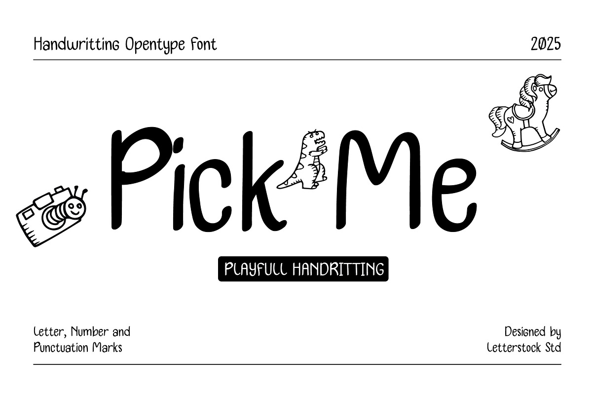 Pick Me, a Font by LetterStock (Photo 1 of 5)