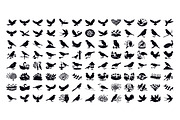 100 Birds Silhouette Bundle, an Illustration by Creative_View (Thumbnail 4 of 4)
