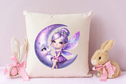 Purple Cute Fairy Clipart, an Illustration by RobertsArt (Thumbnail 7 of 7)