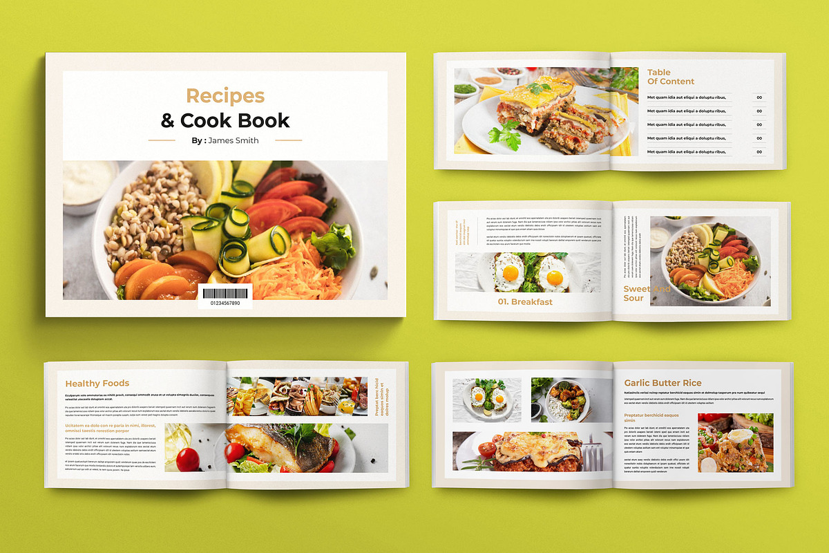 Recipe Book &Cooking Magazine Layout, a Magazine Template by Seeing-art (Photo 1 of 10)
